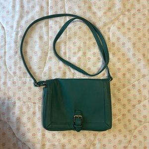 Merona Target brand cross body green bag